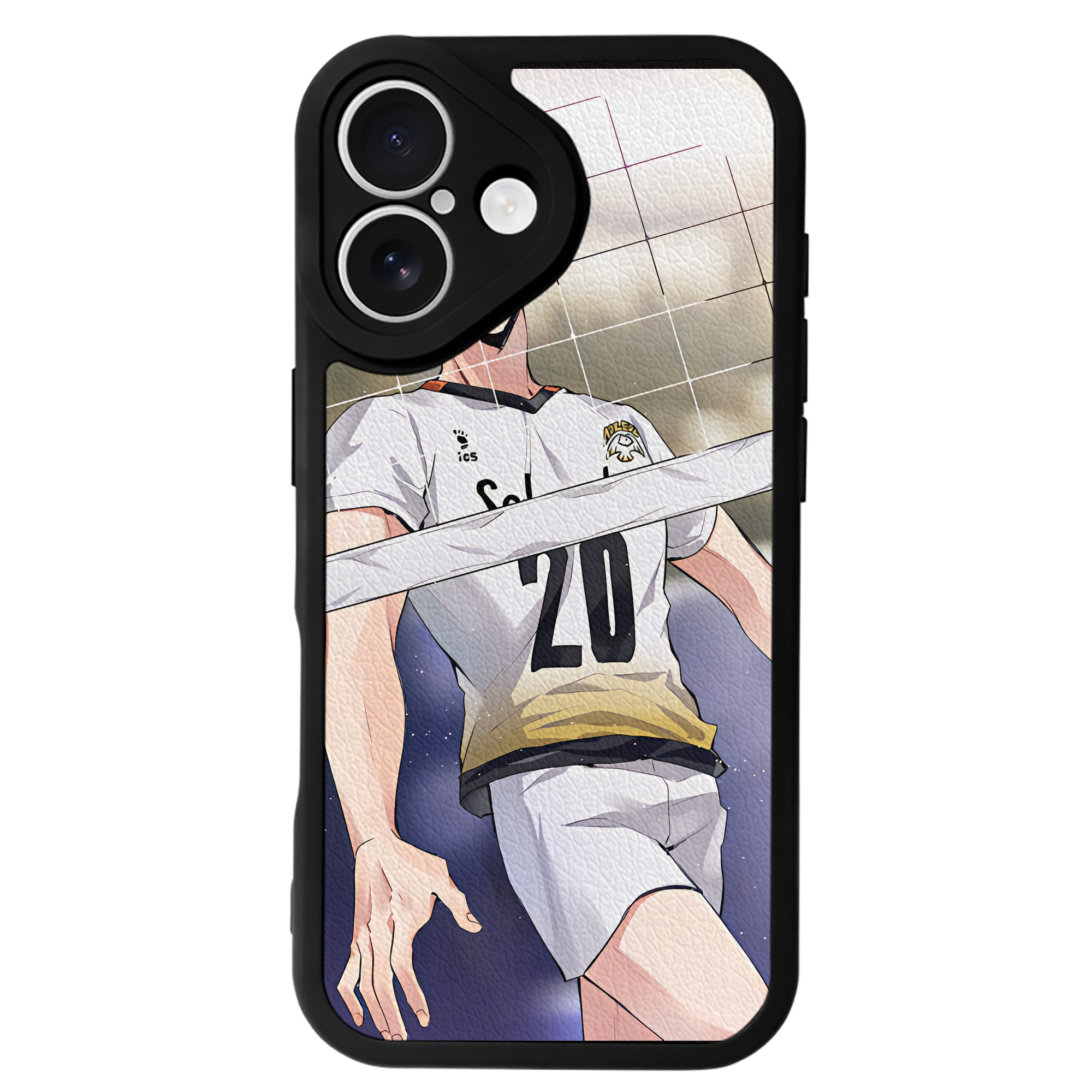 （画像用） ハイキュー!! Haikyu!! 【iPhone 16シリーズ対応】シリコンスマホケース（レザー調） 材質：シリコン